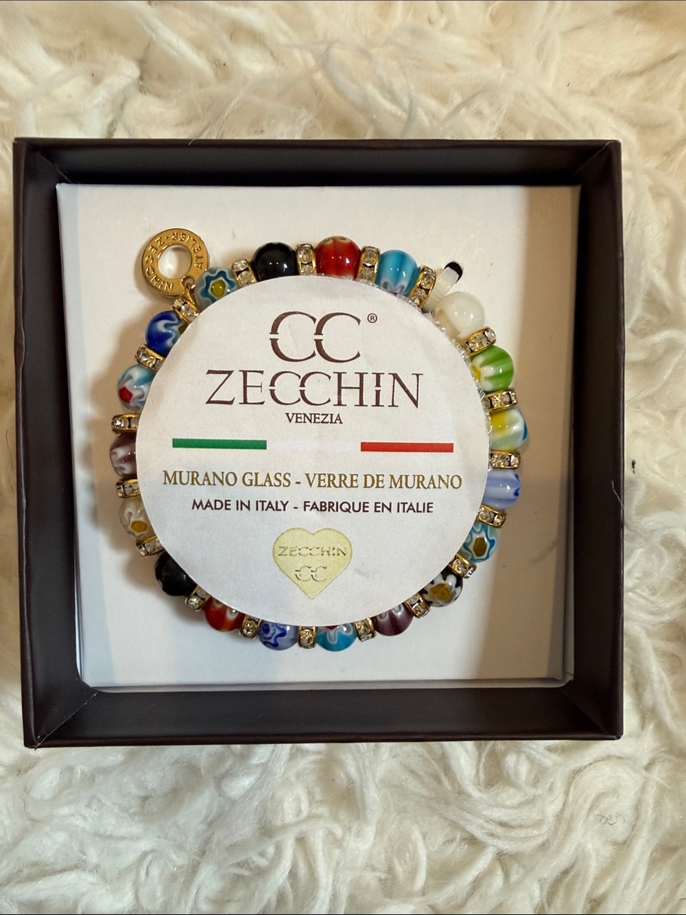 Venezia Multicolor Murano Glass Beaded Bracelet